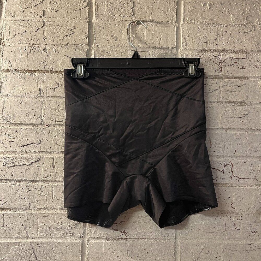 Cupid Extra Firm Control High-Waisted Boyshort Shapewear - Black XL